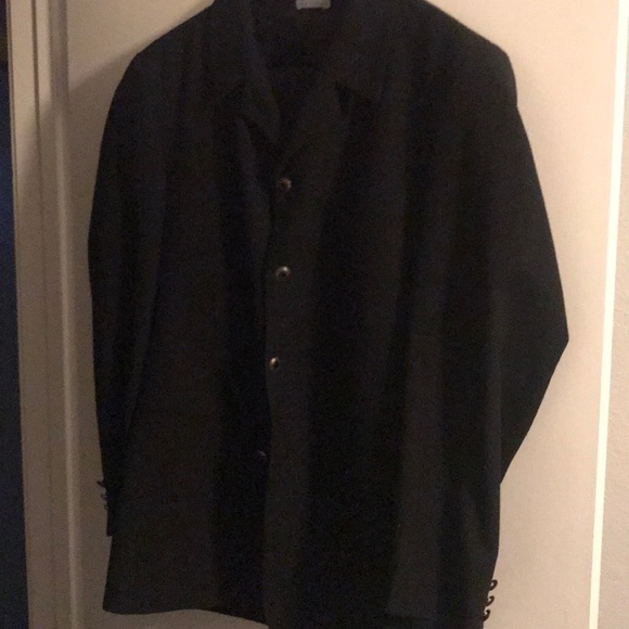 Bachrach Black Wool Suit (44L 36/34)